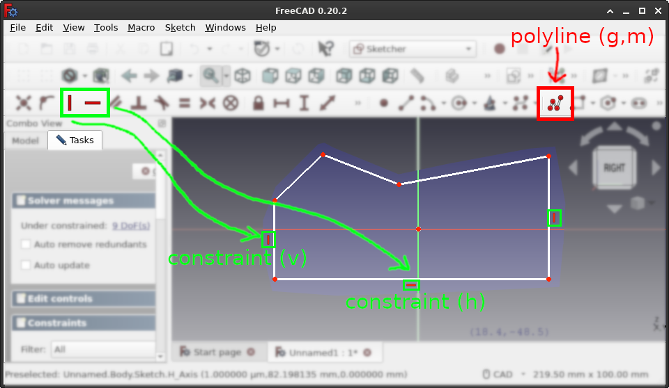 Drawing a polyline