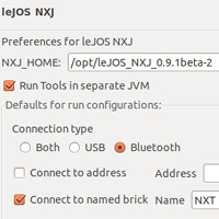 Eclipse preferences, LeJOS